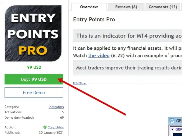 Entry Points Pro Indicator MT4-Preview-3