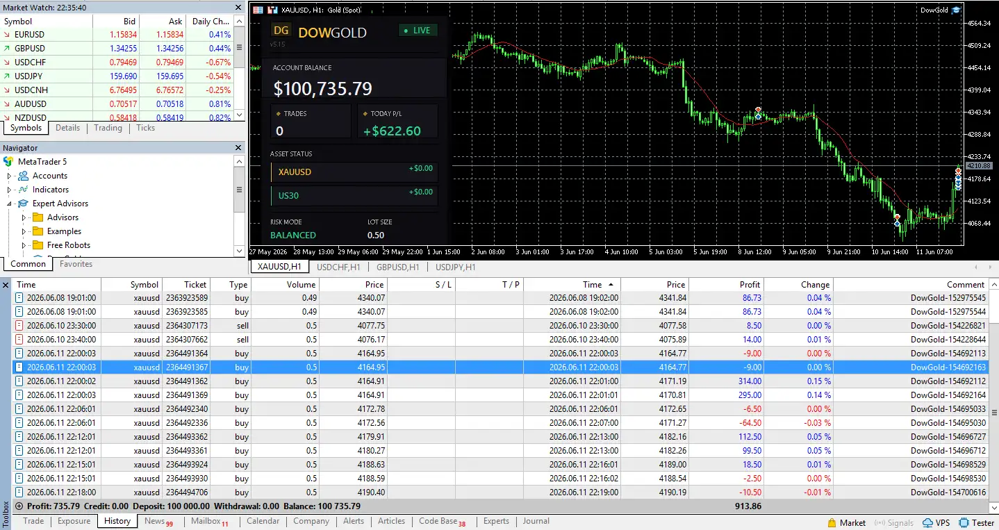 DowGold EA MT5-Preview-1 DowGold EA MT5-Preview-1